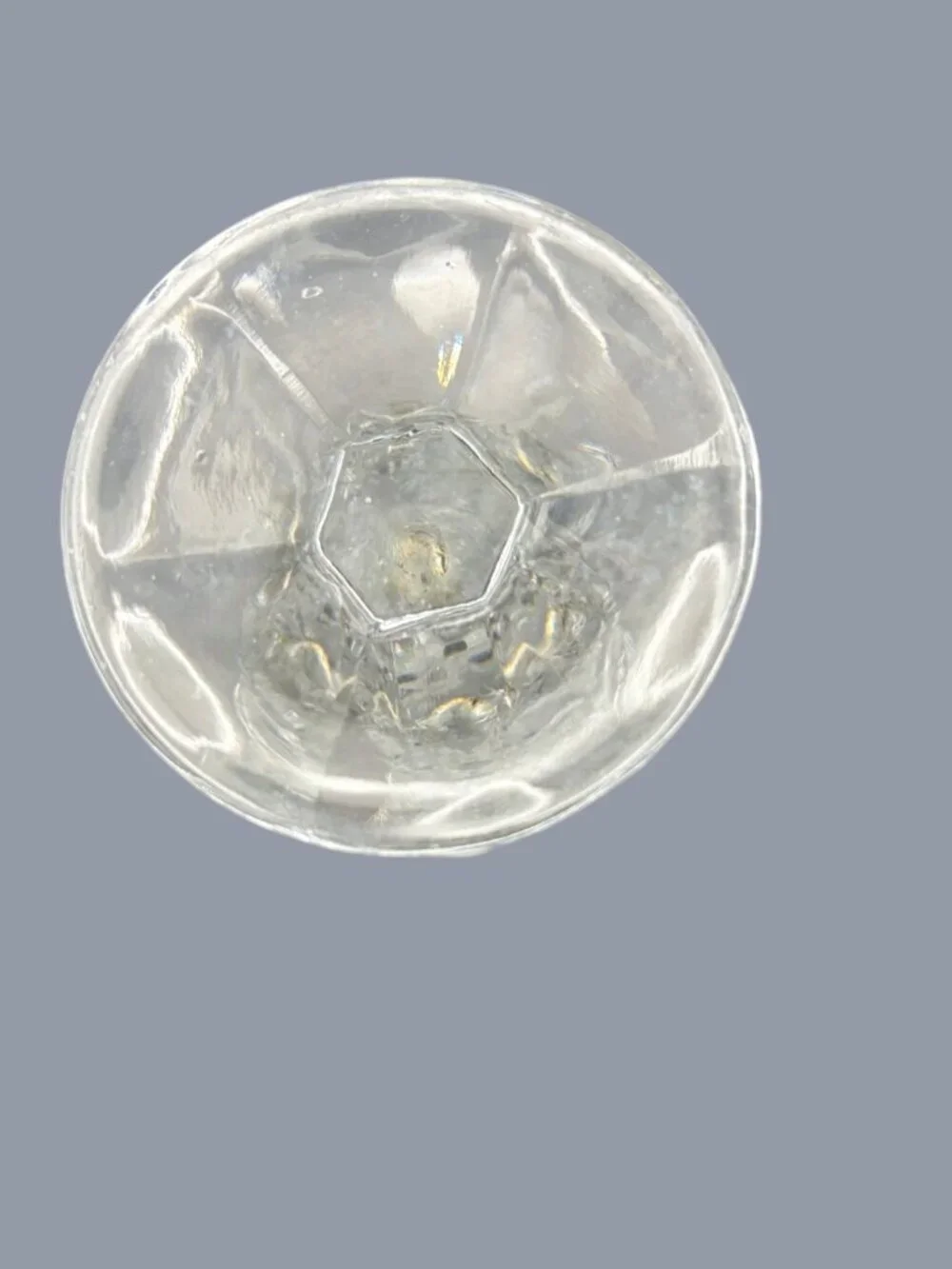 Vintage Indiana Glass Royal Brighton Clear Crystal Bud Vase Diamond Cut Pressed